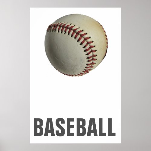 Baseball Unique Artwork Poster