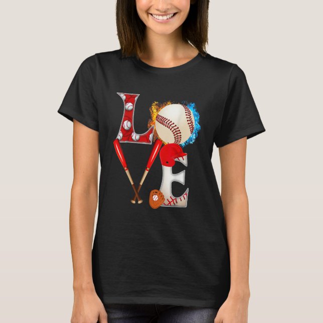 Baseball USA American Flag Men Boys 4th Of July Pa T-Shirt (Front)