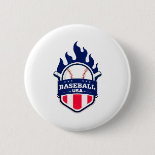 Baseball Usa Support The Team Usa Flag Playoff T S Button