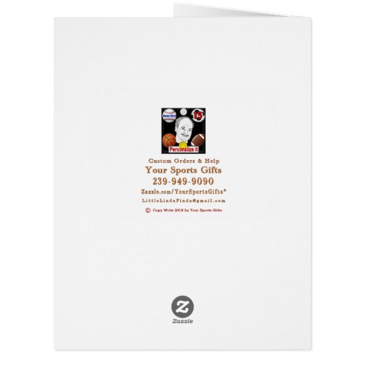 Baseball Valentine's Day Cards for Father to Be (Back)