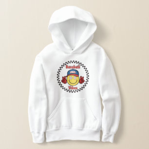 Baseball Vibes Cute All Star Smiley Hoodie