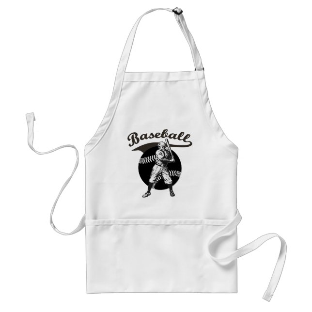 Baseball:Vintage Adult Apron (Front)