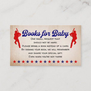 Baseball, Vintage, Baby Boy, Books for Baby Enclosure Card