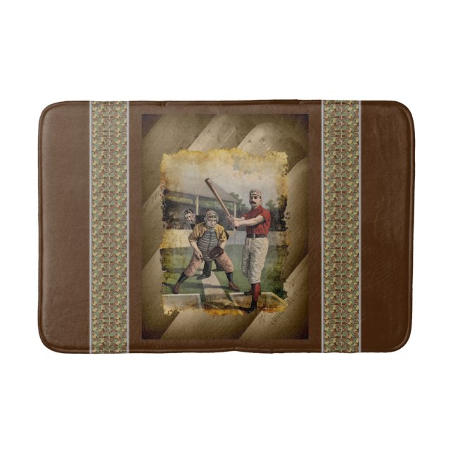 Baseball:Vintage Bath Mat (Front)