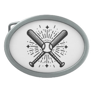 baseball vintage belt buckle