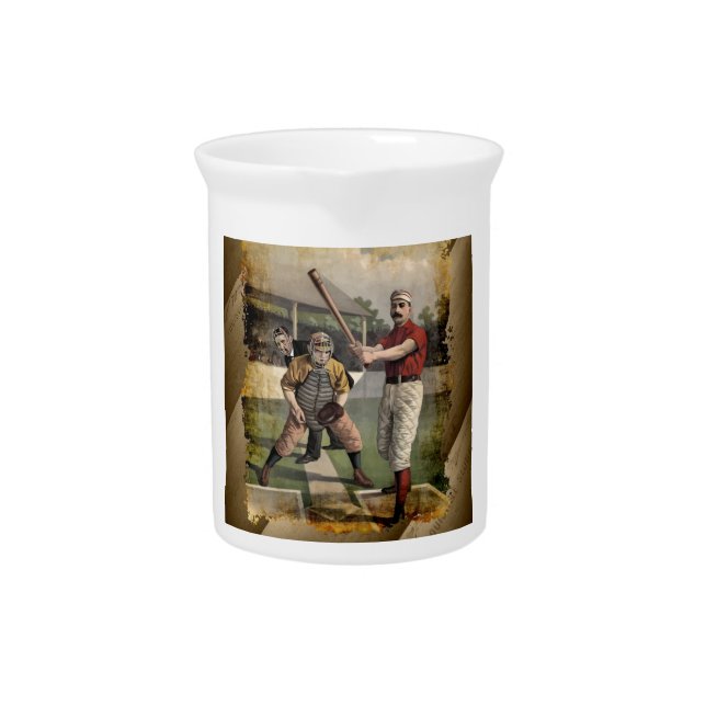 Baseball:Vintage Beverage Pitcher (Front)