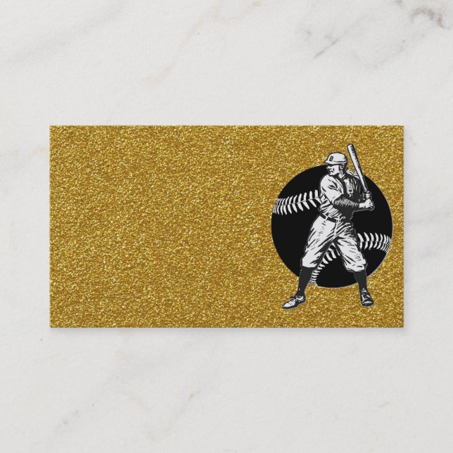 Baseball:Vintage Business Card (Front)