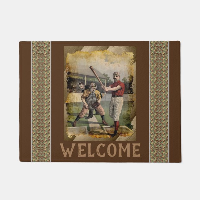 Baseball:Vintage Doormat (Front)