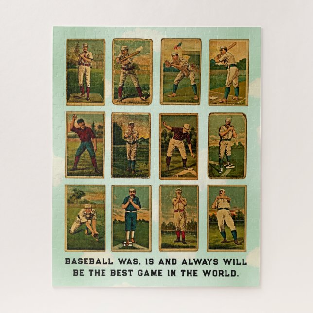 Baseball Vintage Jigsaw Puzzle (Vertical)