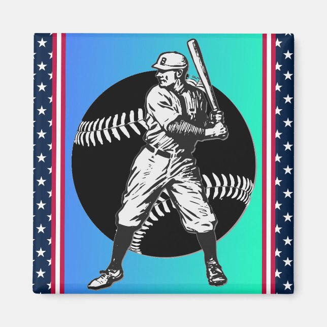 Baseball:Vintage Magnet (Front)