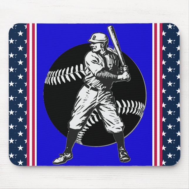 Baseball:Vintage Mouse Pad (Front)