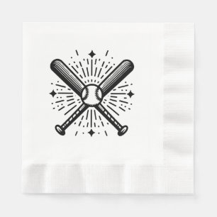 baseball vintage napkins