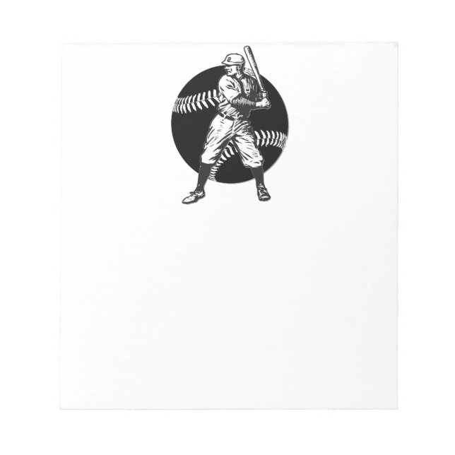 Baseball:Vintage Notepad (Front)