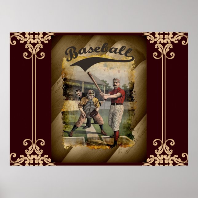 Baseball:Vintage Poster (Front)