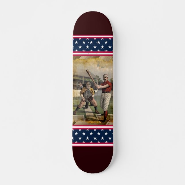 Baseball:Vintage Skateboard (Front)