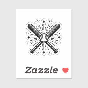 baseball vintage sticker