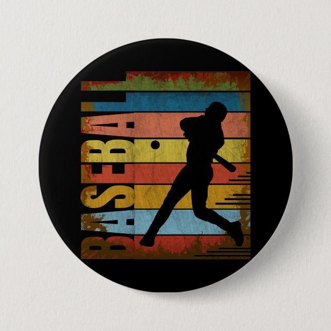BASEBALL VINTAGE STYLE BUTTON (Front)