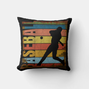 BASEBALL VINTAGE STYLE THROW PILLOW
