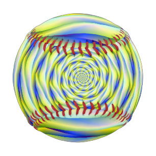 Baseball   Vortex in Blue and Yellow