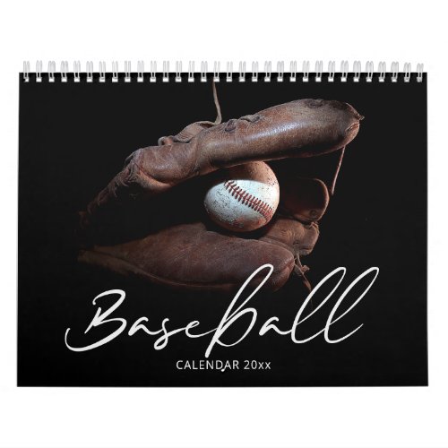 Baseball Wall Calendar