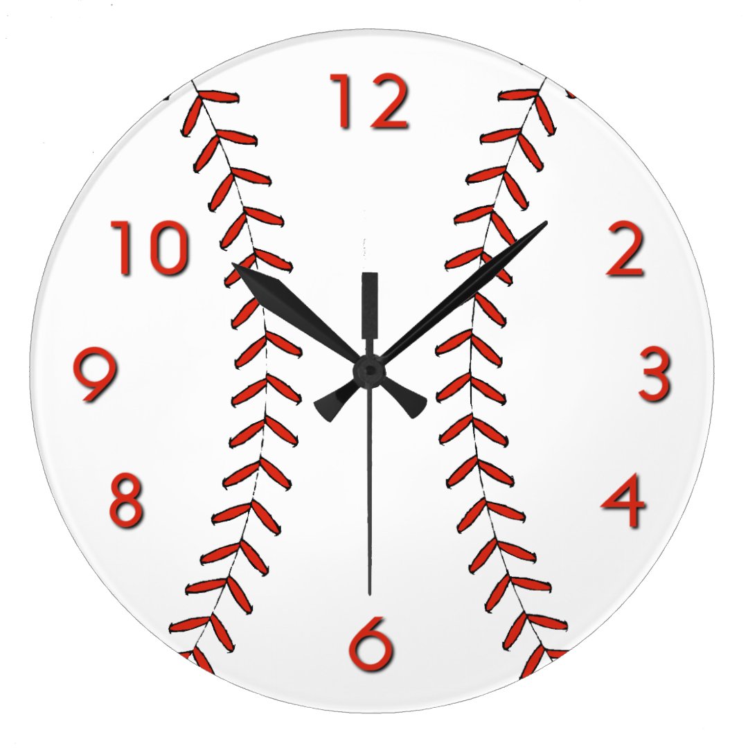Baseball Wall Clock Zazzle