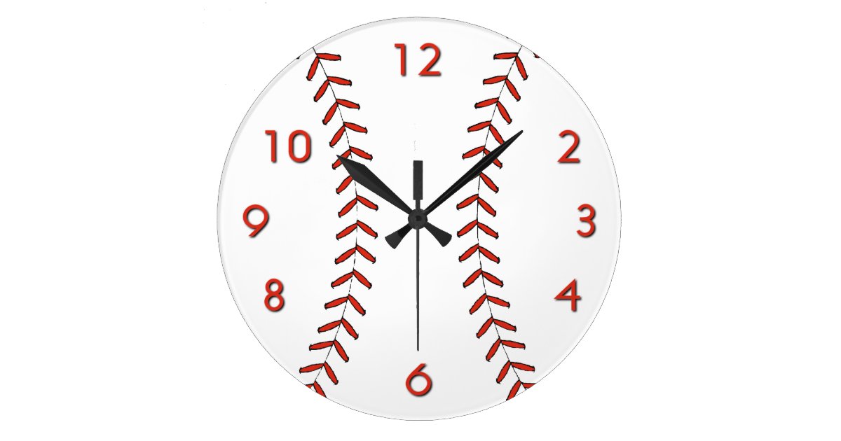 Baseball Wall Clock Zazzle