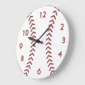 Baseball Wall Clock (Angle)