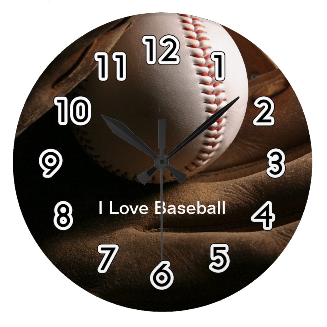 Baseball Wall Clocks Zazzle