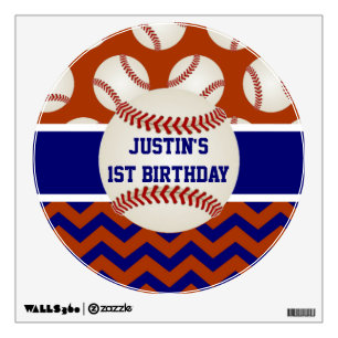 Baseball Wall Poster Decal