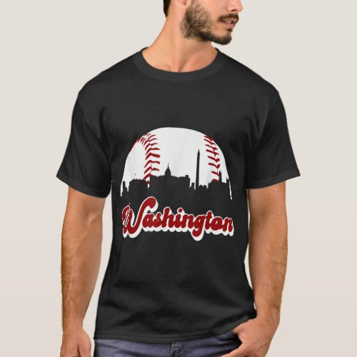 Baseball Washington DC Team Love Baseball Nationa T_Shirt