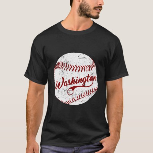 Baseball Washington DC Team Love Baseball National T_Shirt