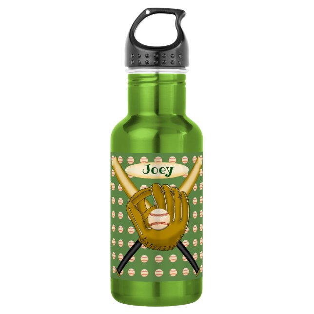 Baseball Water Bottle (Front)