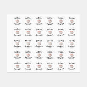 Baseball Waterproof Iron On Clothing Kids' Labels