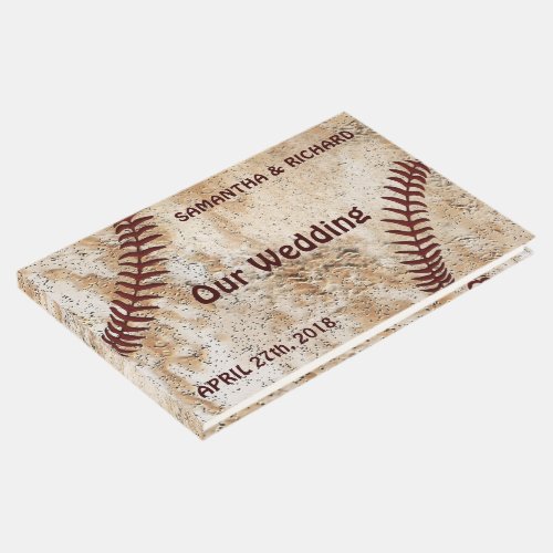 Baseball Wedding Guest Book Personalized Guest Book