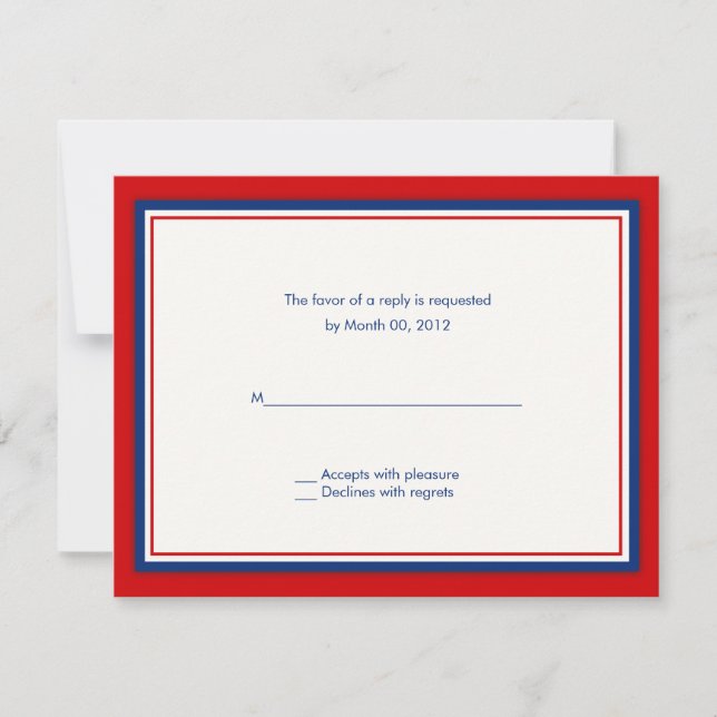 Baseball Wedding Invitation reply cards (Front)
