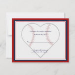 Baseball Wedding Invitation Reply Cards at Zazzle