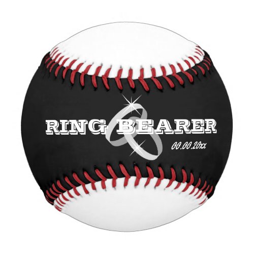 Baseball wedding ring bearer gift idea for boy