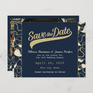 Boston Red Sox BOS SAVE THE DATE photo MLB Baseball Invitation Ticket Style