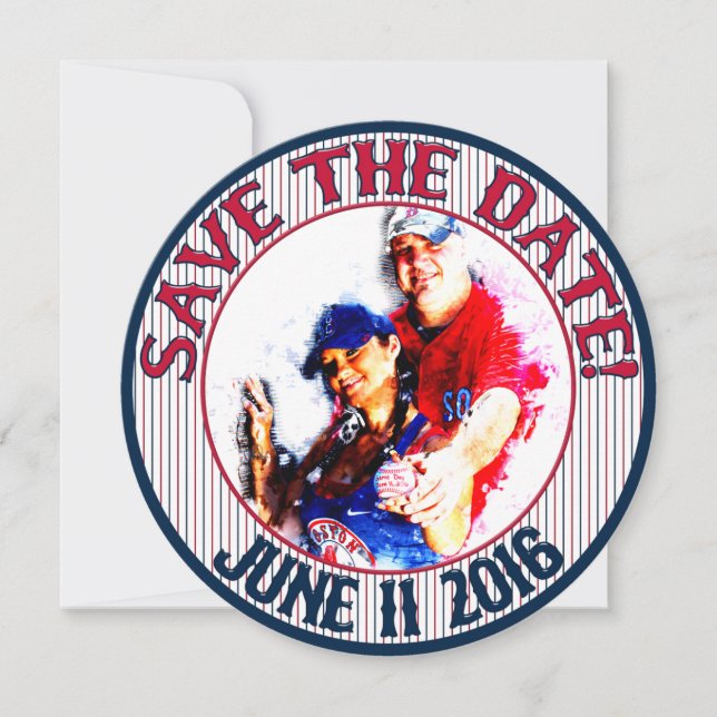 Baseball Wedding Save-The-Date-HOWARD,Option 3 Save The Date (Front)