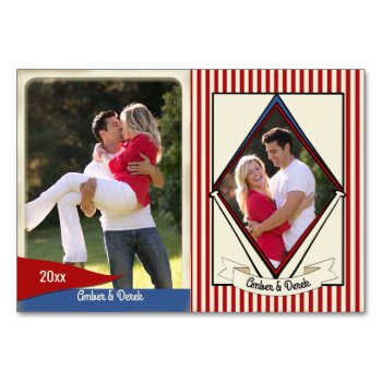 Baseball Wedding Trading Cards by happygotimes at Zazzle