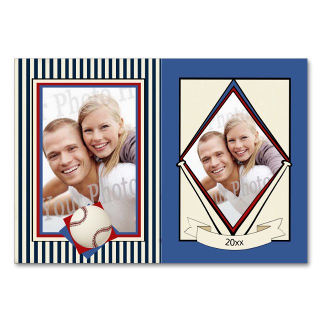 Baseball Wedding Trading Cards (Front)