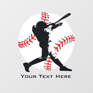 Baseball Window Cling