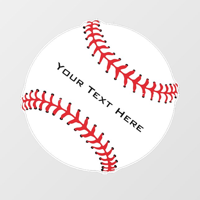 Baseball Window Cling (Sheet)