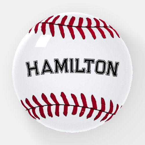 Baseball with Custom Name Paperweight