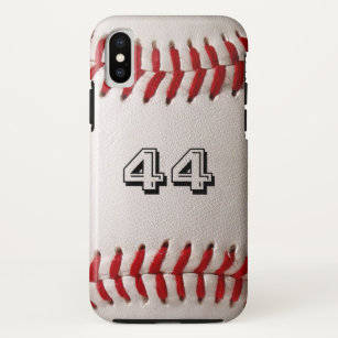 Baseball with Customizable Number iPhone X Case