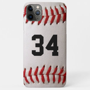 Baseball with Customizable Number iPhone 11 Pro Max Case