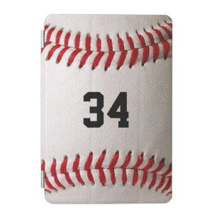Baseball with Customizable Number iPad Mini Cover