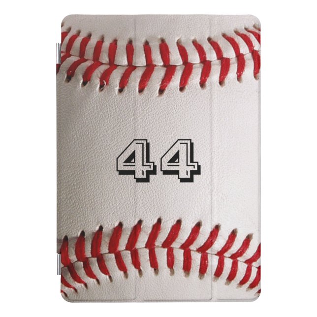 Baseball with Customizable Number iPad Pro Cover (Front)