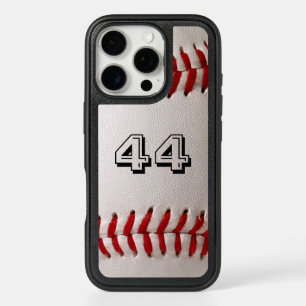 Baseball with Customizable Number iPhone 16 Pro Case