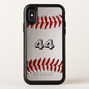 Baseball with Customizable Number OtterBox Symmetry iPhone X Case